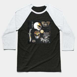 White Ranger Weapons Baseball T-Shirt